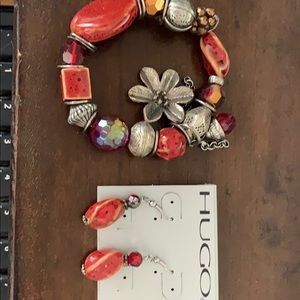 Hugo bracelet and matching earings